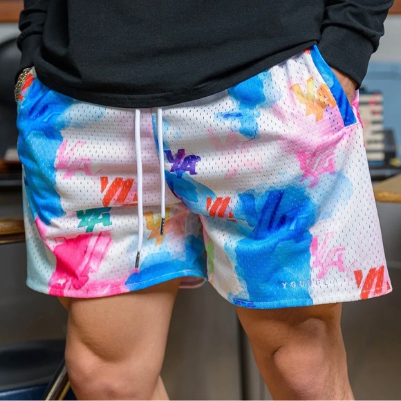YoungLA Shorts Youngla 41 The Block Party Shorts Color Splash Used